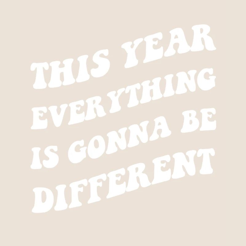 This year everything will be different