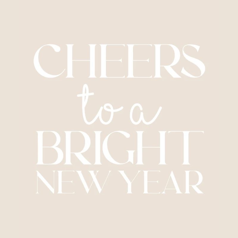 Cheers to a bright new year