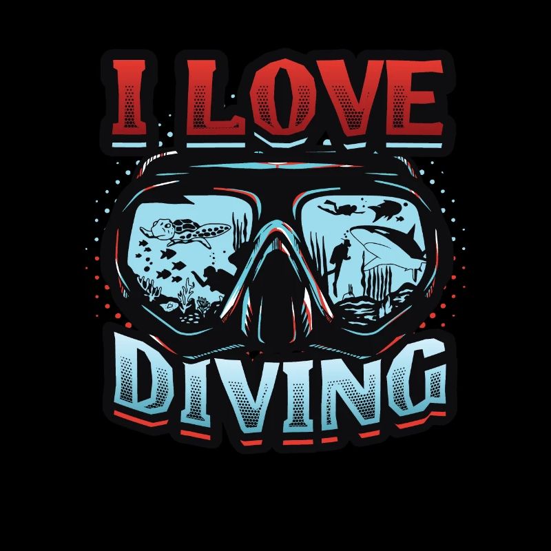 I love diving, scuba diving