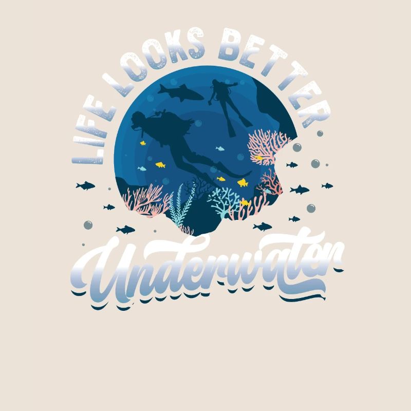 Life looks better underwater, diving