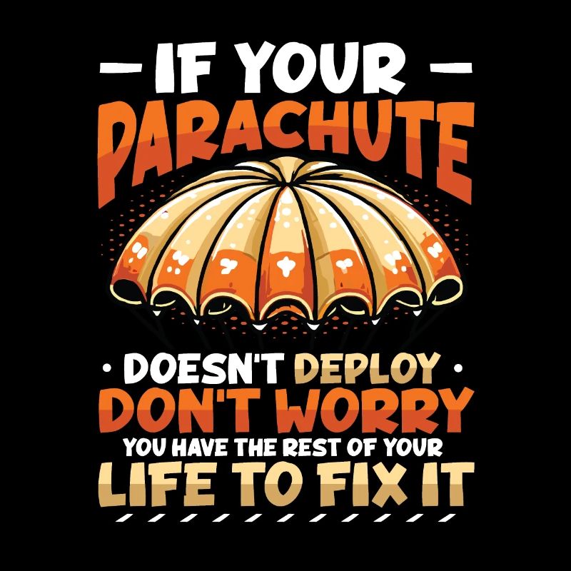 Funny skydiver