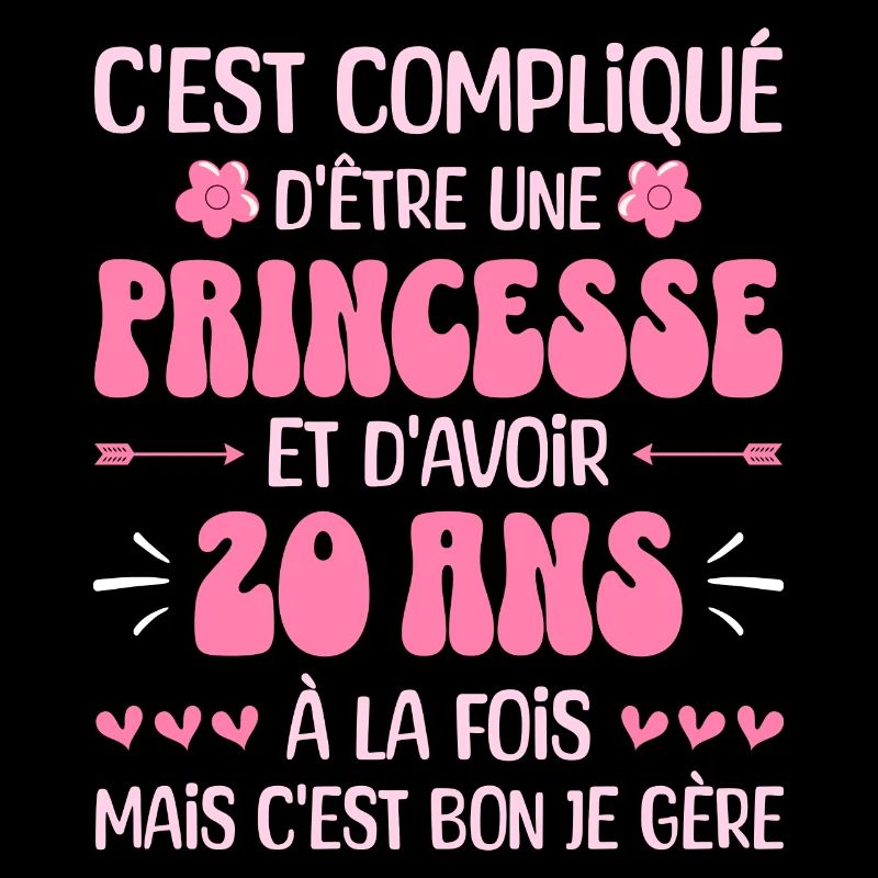 Femme Princesse Anniversaire 20 Ans