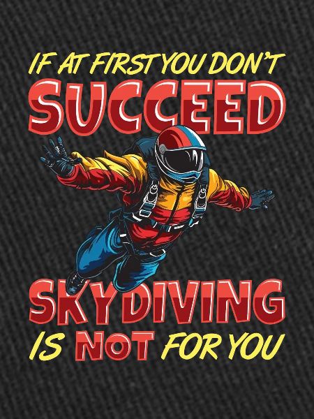 Funny skydiver