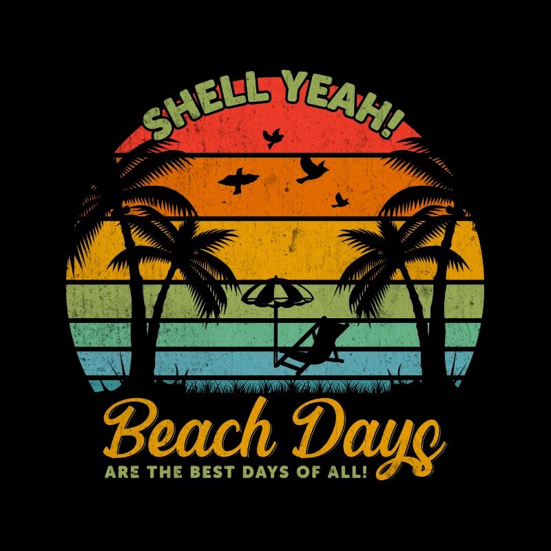 Shell yeah! Beach days are the best days of all!