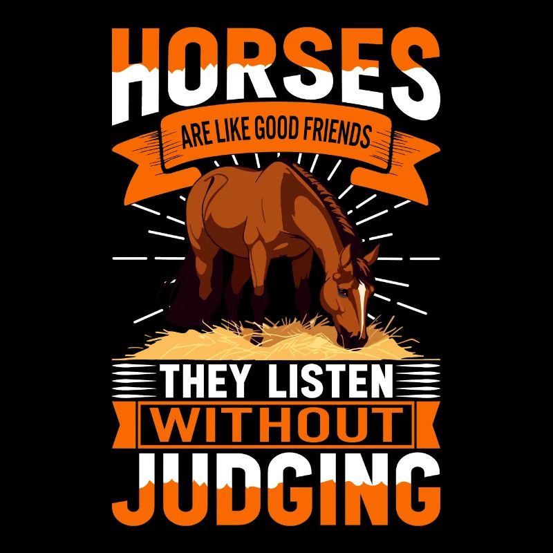 Les chevaux sont comme de bons amis - ils écoutent sans