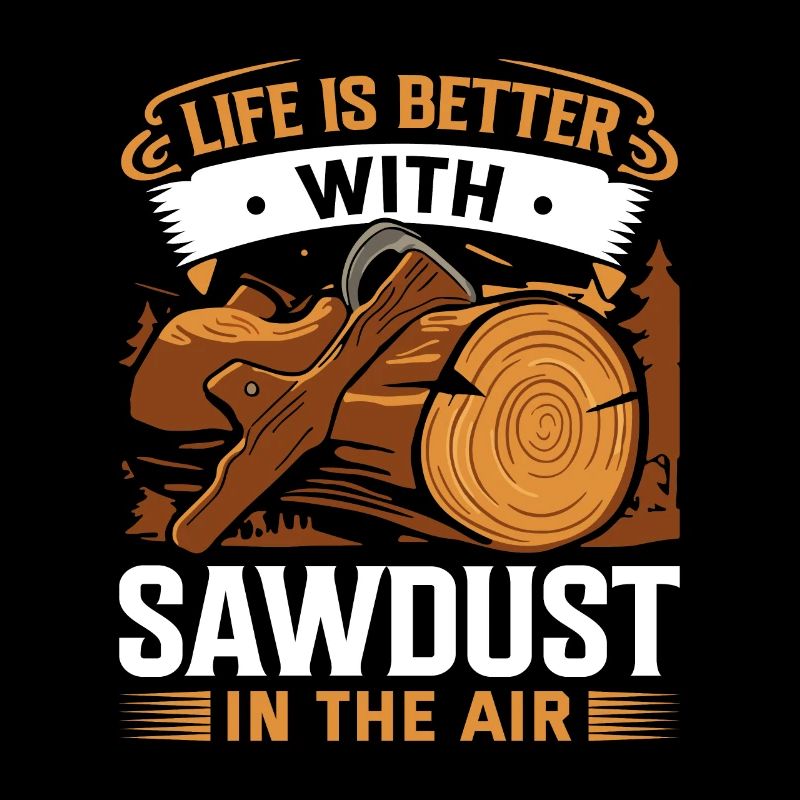 La vie est meilleure avec de la sciure de bois dans l’air.