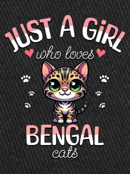 Fille Adore Chat Bengal
