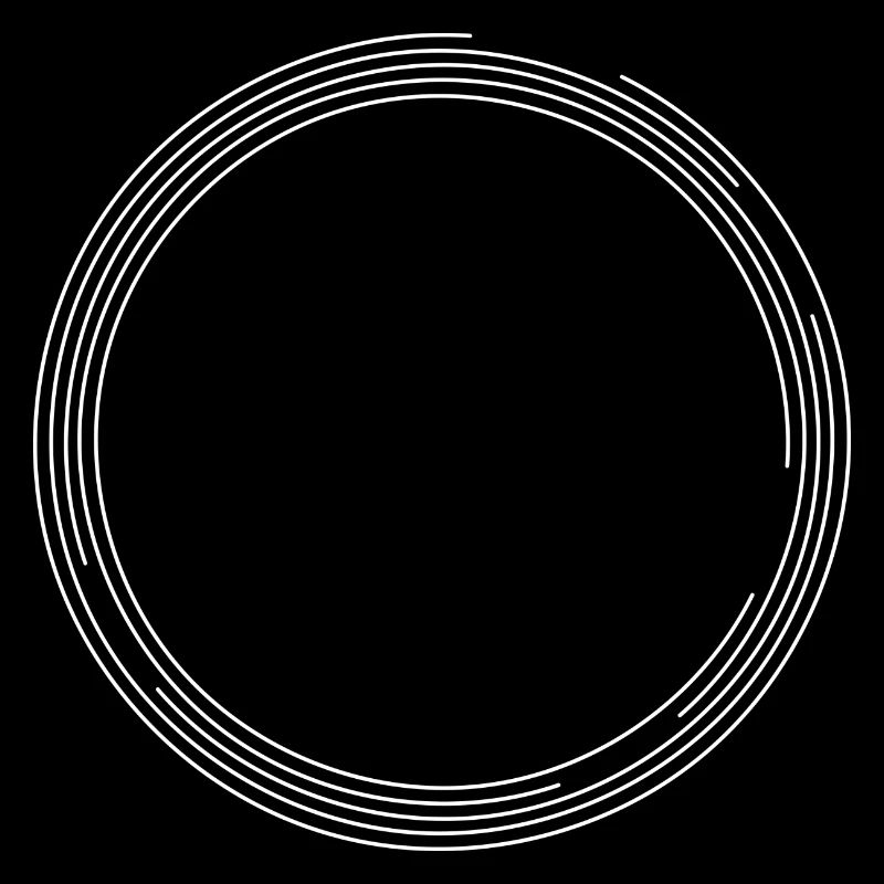 Cercle ligne cercle blanc