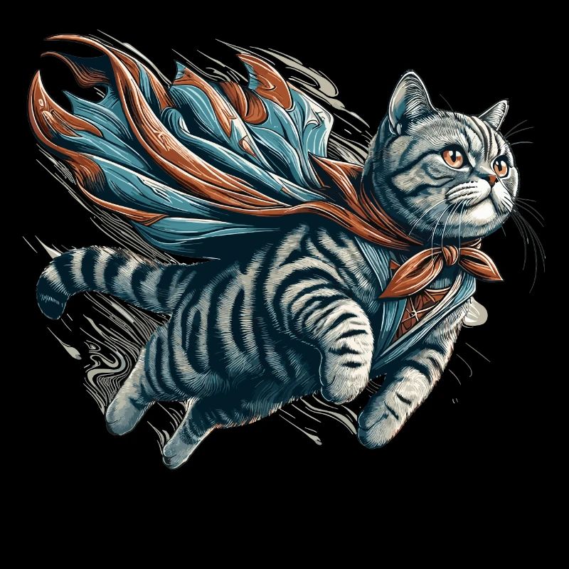 Super Katze Britisch Kurzhaar BKH getigert