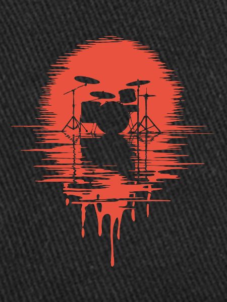 Batterie Silhouette Drum avec réflexion