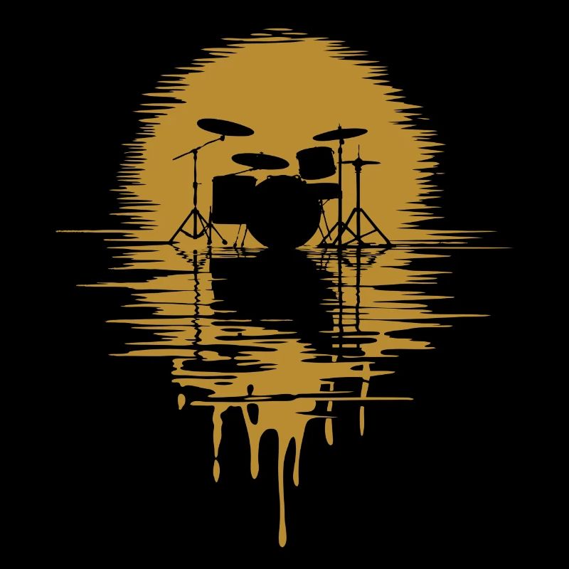 Batterie Silhouette Drums