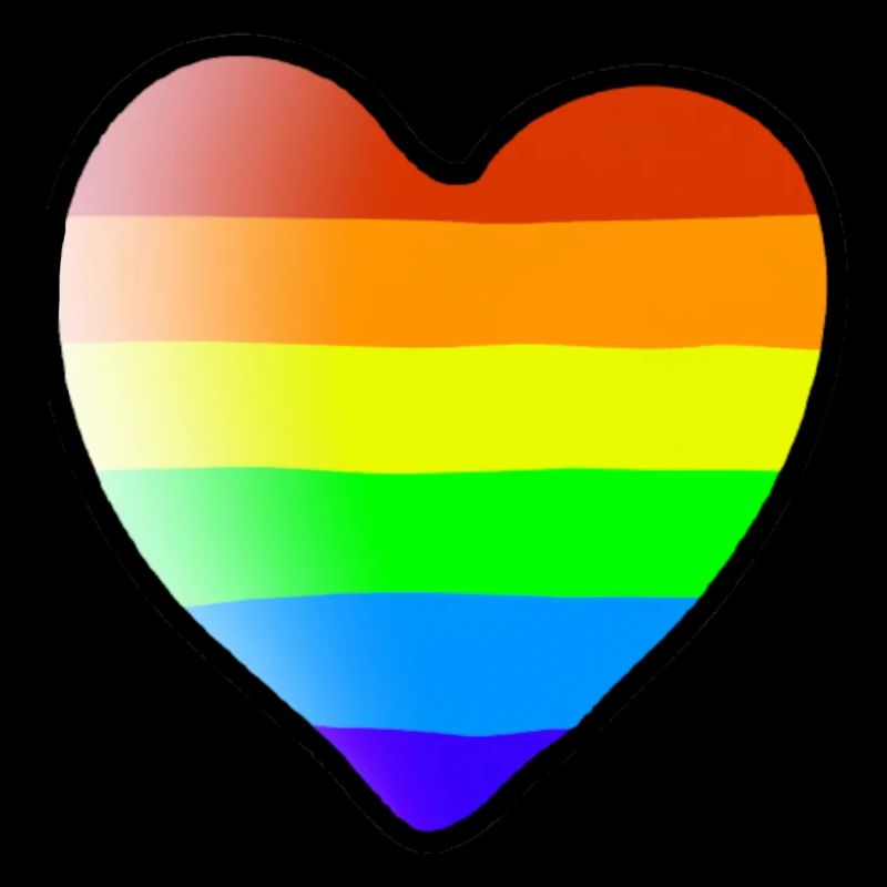 Regenbogen Herz bunt Geschenkidee LGBT