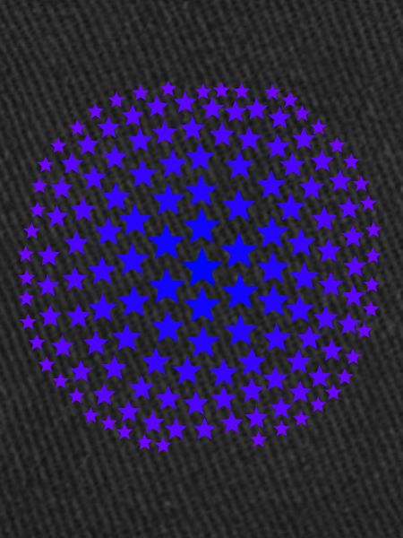 Idée cadeau bleu violet étoilé