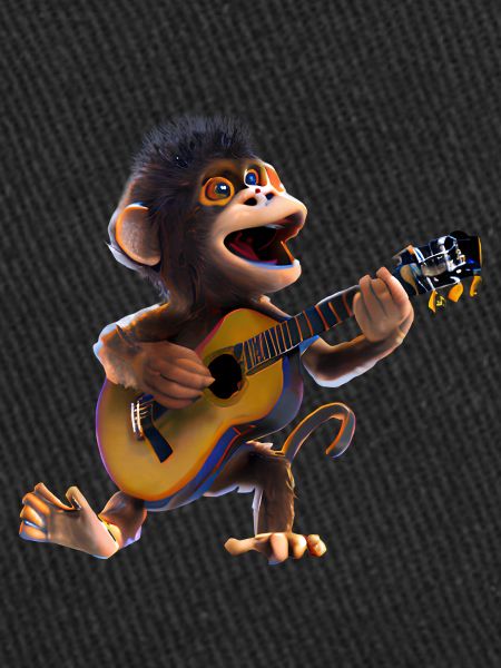 Monkey guitarist