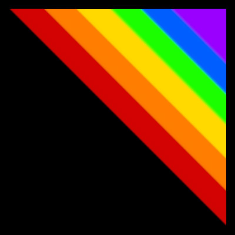 Corner colorful rainbow gift idea