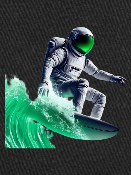 Astronaute de surf Green Waves