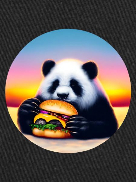 Panda at Cheeseburger Sunset