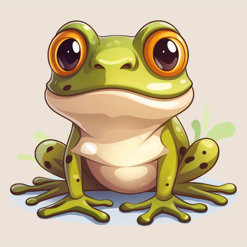 Frog Cute Logo