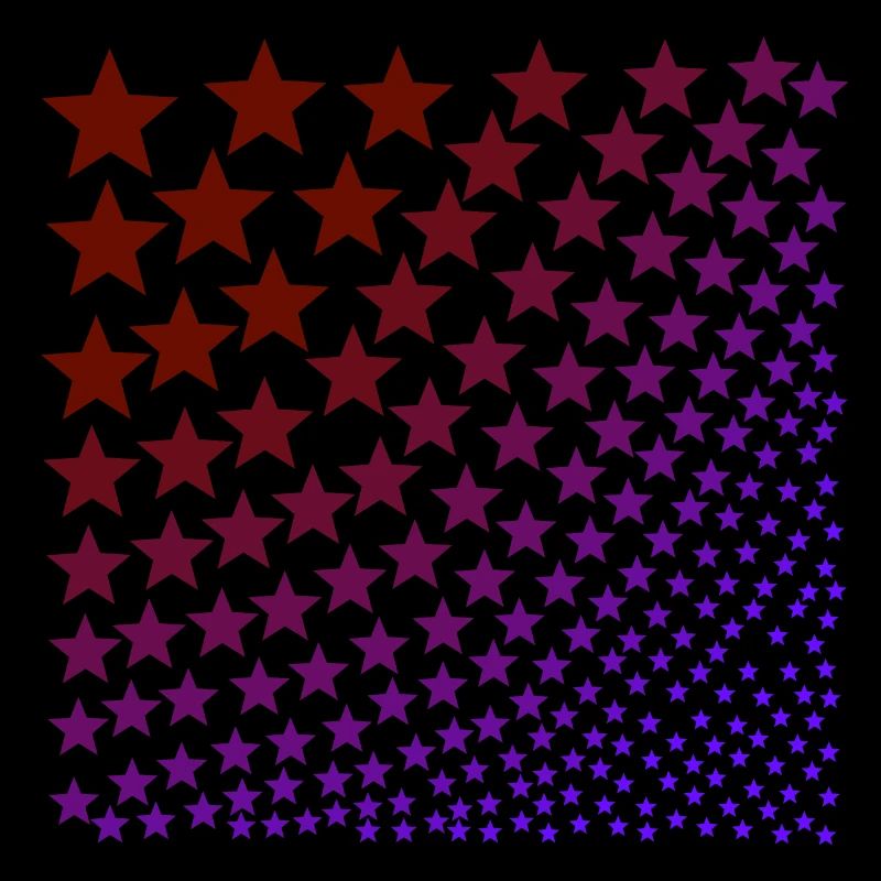 Sterne rot lila Geschenkidee