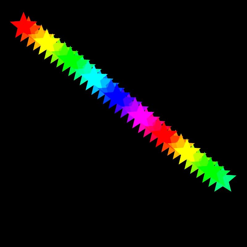 Stars colorful rainbow gift idea