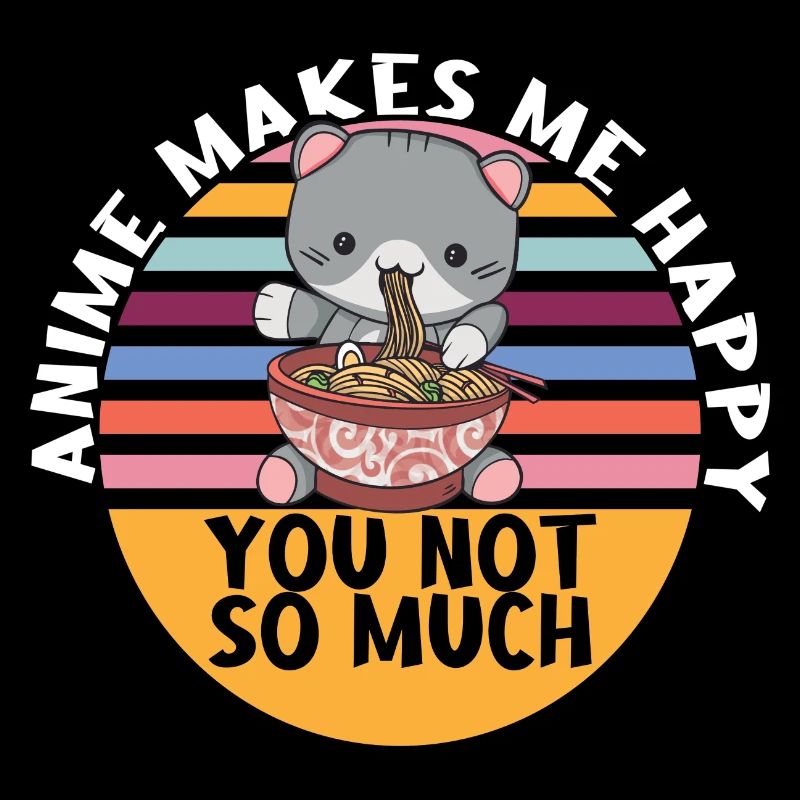 Chat Kawaii Anime Sort cadeau
