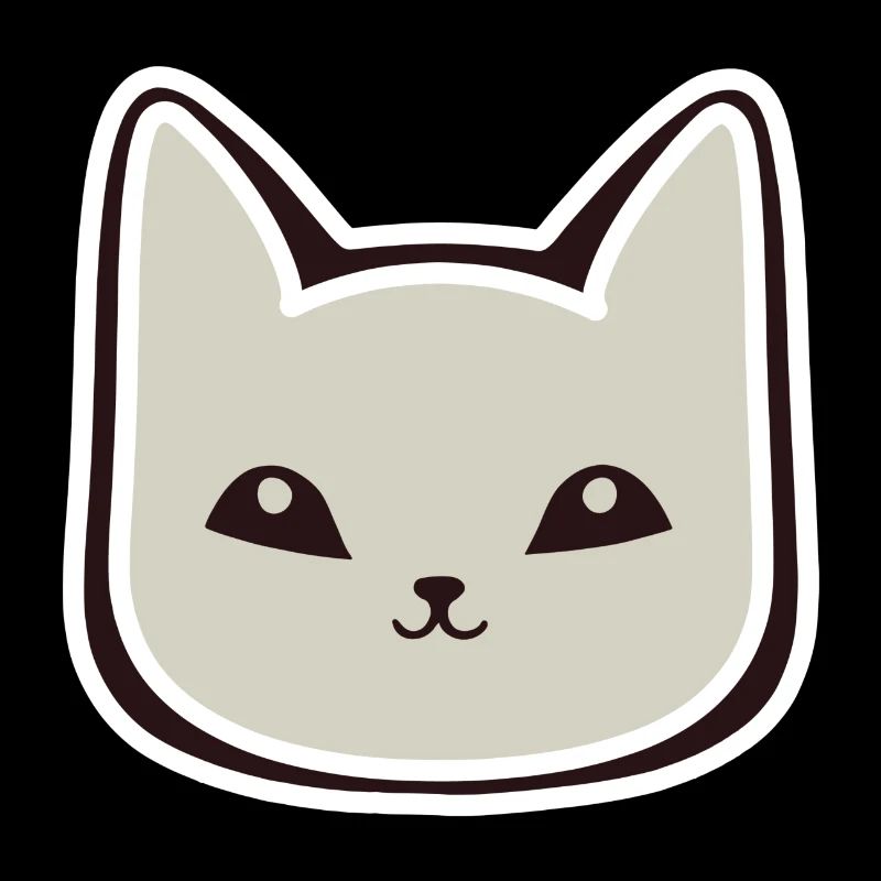 Aufkleber Katze
