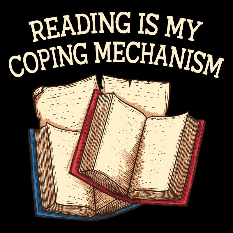 Reading is my coping mechanism introvert