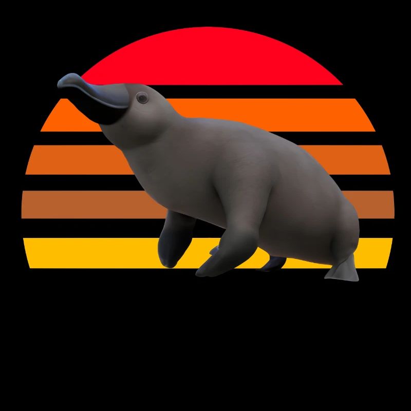 Illustration d’ornithorynque mignon