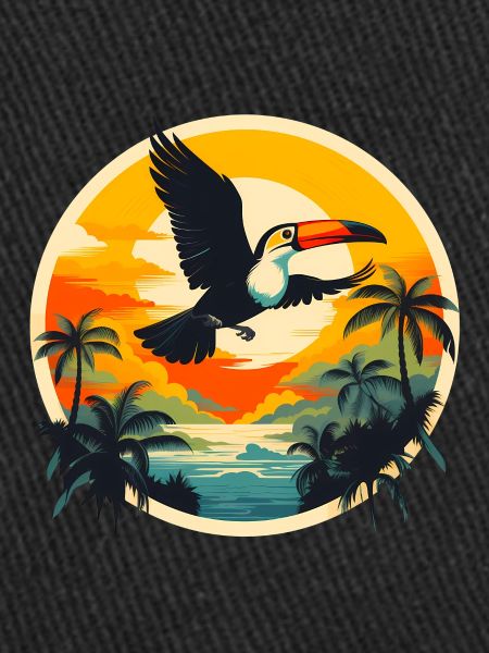 Toucan at sunset