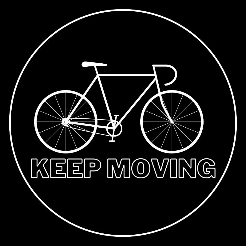 Cercle de vélo en mouvement