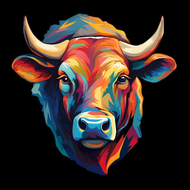Tête de vache moderne