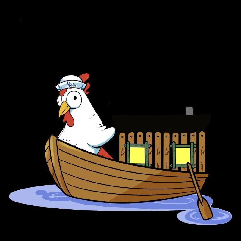 Matrose Huhn Seemann maritim Boot Ahoi Kind