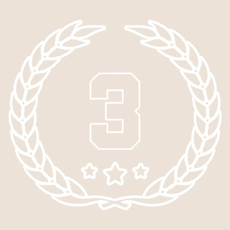 3 Number wreath