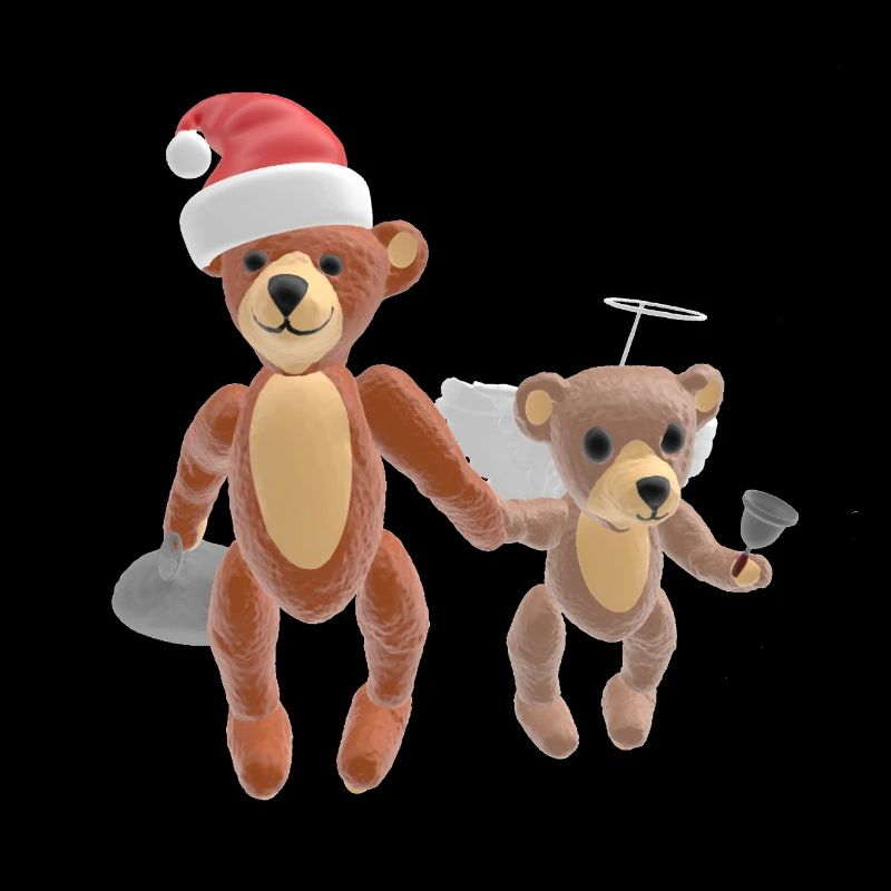 Ours de Noël 3D