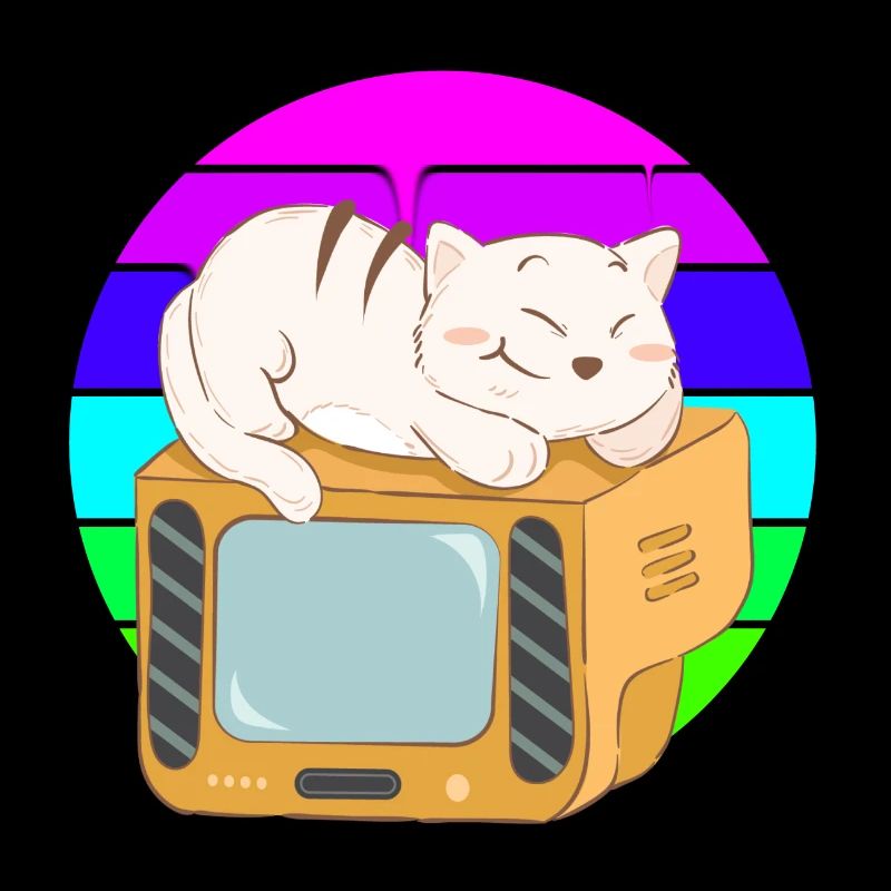 Cat Tv Sunset
