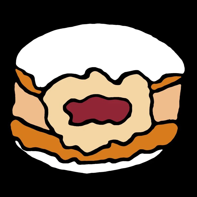 Berlin doughnut jam icing