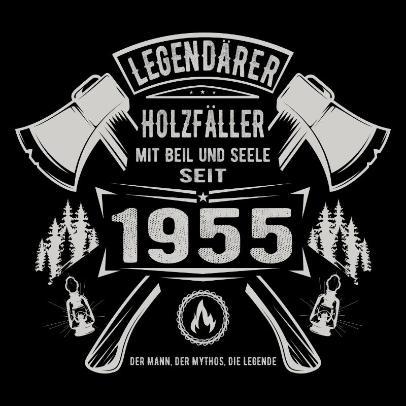 Legendärer Holzfäller Geboren 1955 Geschenk
