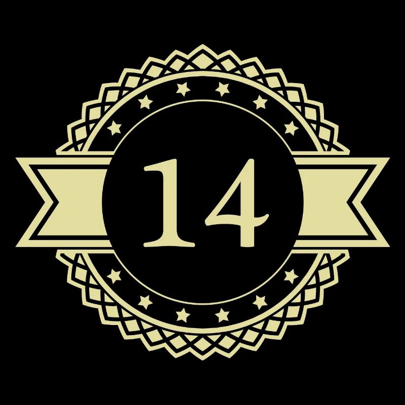 14 Number Emblem