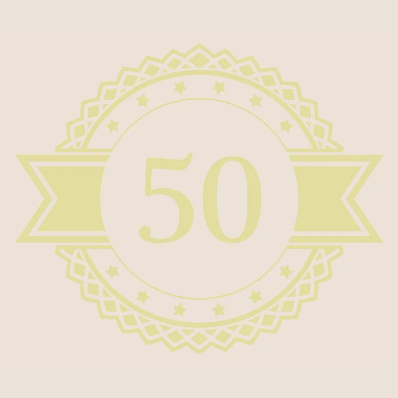 50 number emblem
