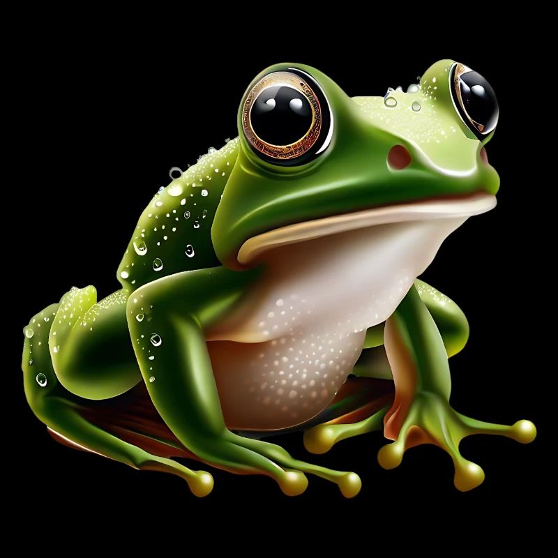 Rain Frog Water Drop Frog