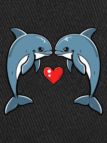 Couple de dauphins Saint-Valentin