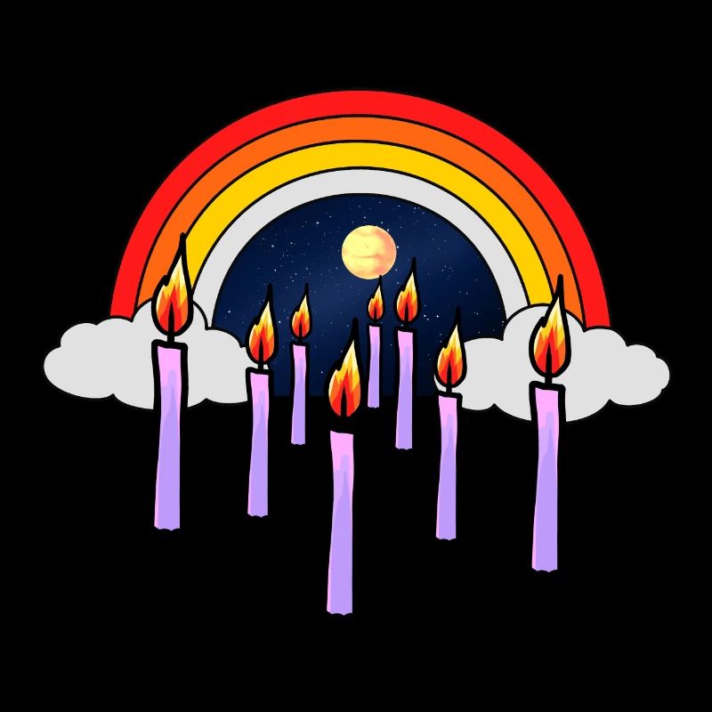 Le chagrin céleste au-delà de la mort Le deuil du dieu arc-en-ciel