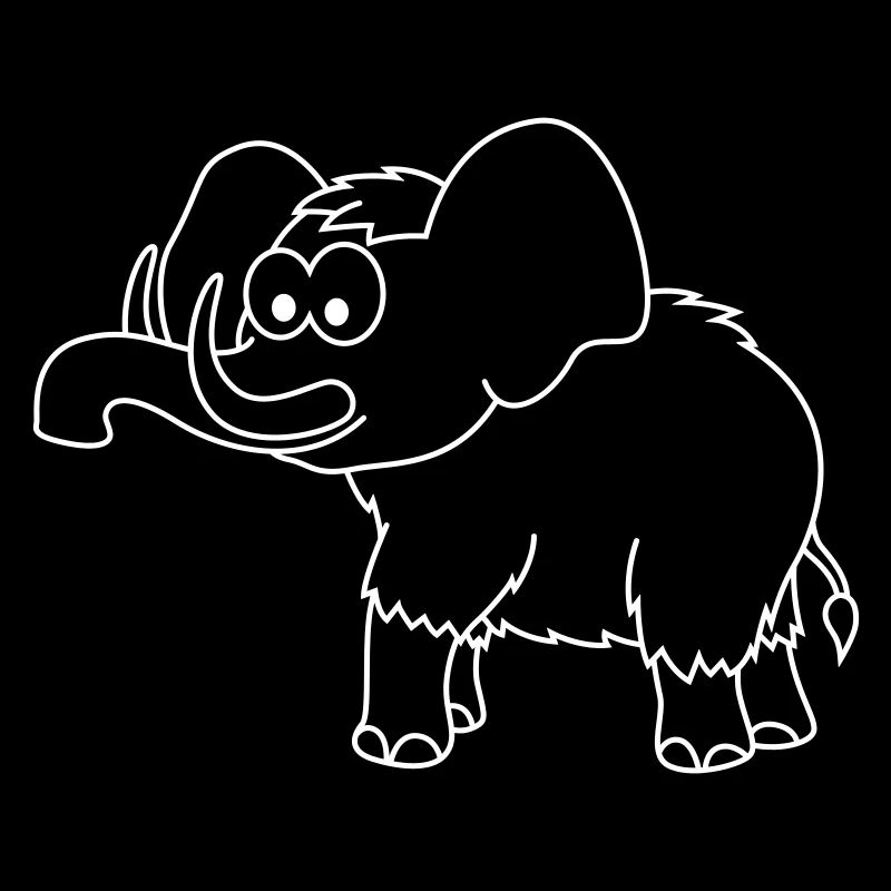Mammut Comic Tier
