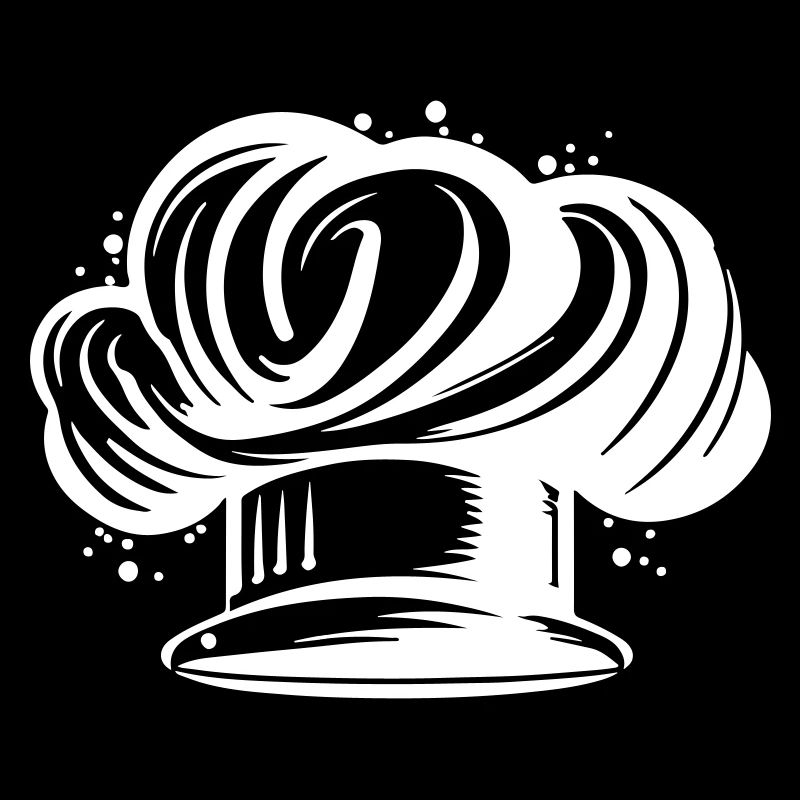 Chef's Hat Silhouette Cooking Chef