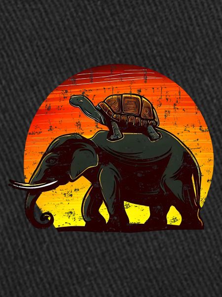 Elephant Turtle Sunset Design