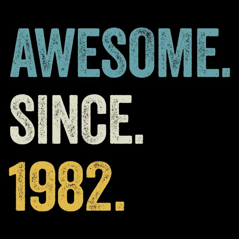 42 Years Old Awesome Since 1982 42nd Birthday