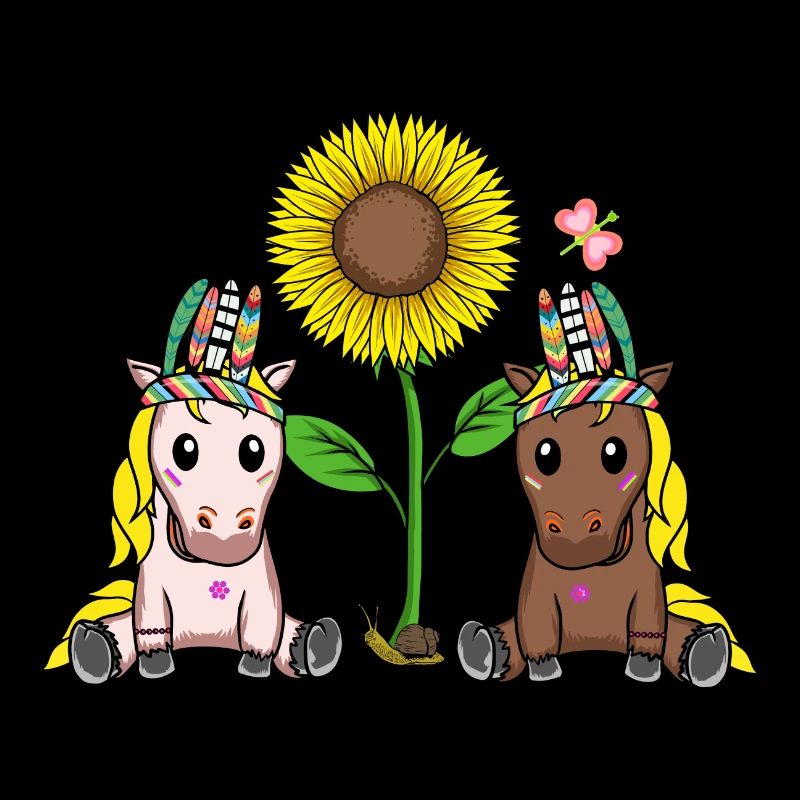 Tournesol Hippie Cheval Chevaux Cavalier