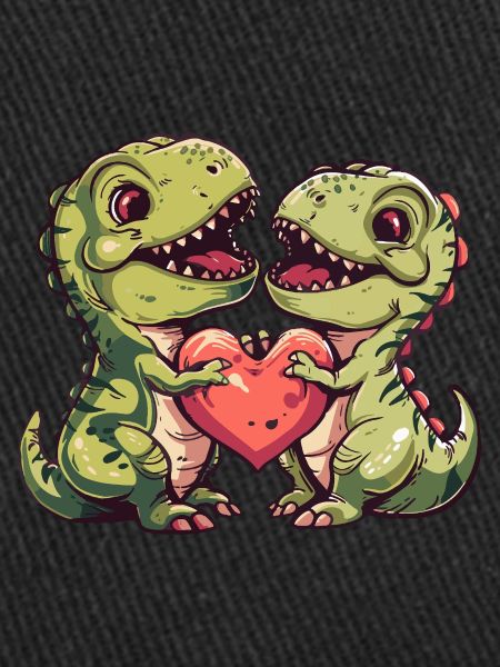 Dinosaurier Liebe Paar