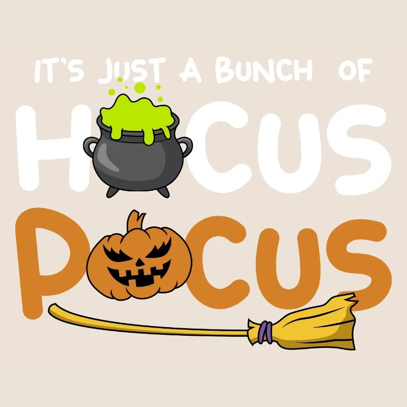 Juste un tas de hocus-pocus, conception de citrouille d’Halloween