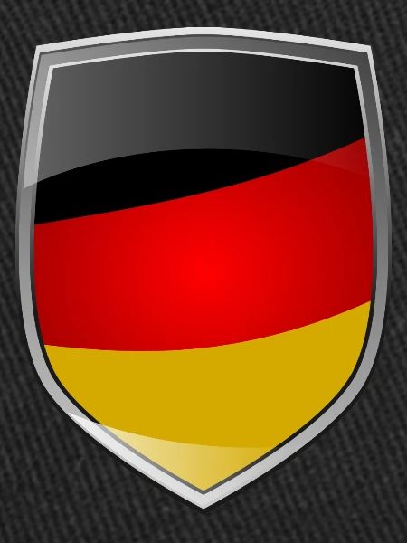 Shield with German flag